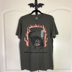 Hot Topic Graphic Shirt, Gray Soft Stretchy NWT size M